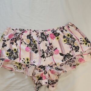 Victoria's Secret Pink and Black Ruffled Shorts